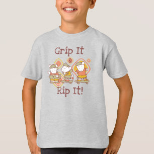 Camiseta Agárrelo y rasgúelo que anda en monopatín