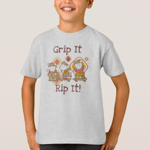 Camiseta Agárrelo y rasgúelo que anda en monopatín