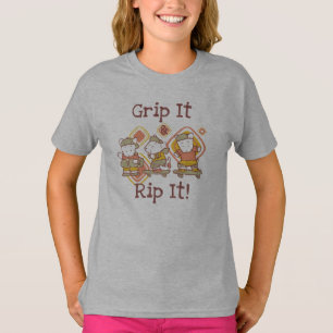 Camiseta Agárrelo y rasgúelo que anda en monopatín