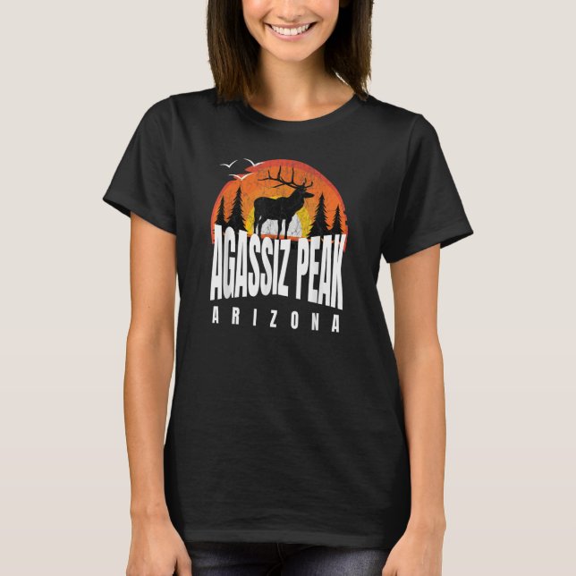 Camiseta Agassiz Peak Arizona Caribou Escenario Sunrise Aga (Anverso)