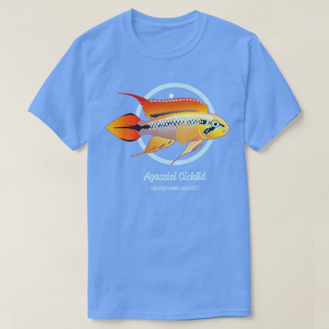 Camiseta Agassizi Cichlid (Diseño del anverso)