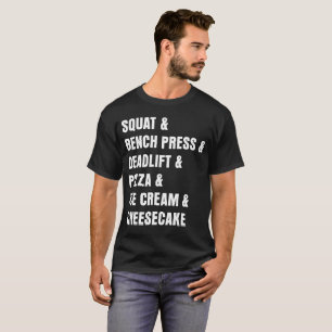 Camiseta agazapada del pastel de queso del helado