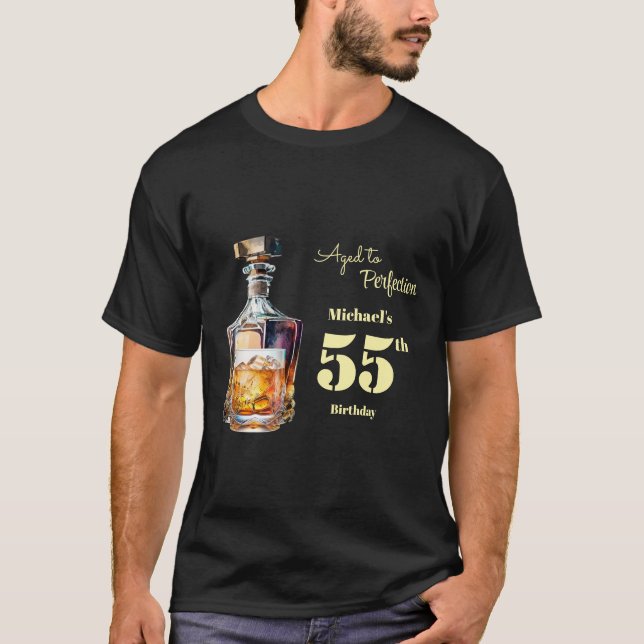 Camiseta Aged to Perfection Men's 55th Guests Birthday  (Anverso)