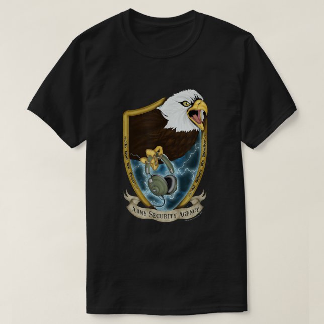 Camiseta Agencia de Seguridad del Ejército de ASA (Diseño del anverso)