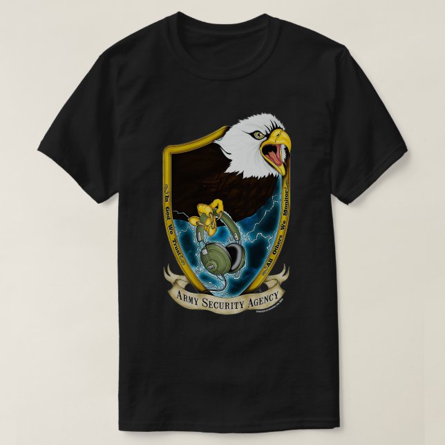 Camiseta Agencia de Seguridad del Ejército de ASA  (Diseño del anverso)