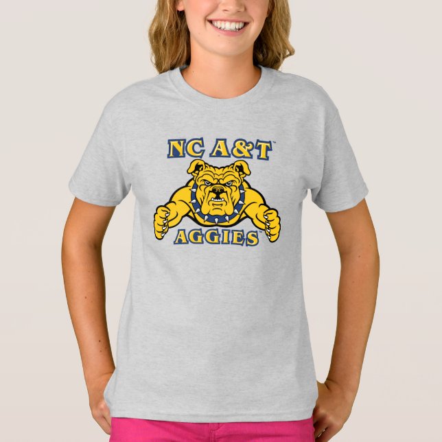 Camiseta Agencias de A&T de CN | Bulldog Aggie (Anverso)