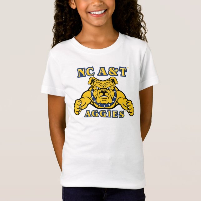 Camiseta Agencias de A&T de CN | Bulldog Aggie (Anverso)
