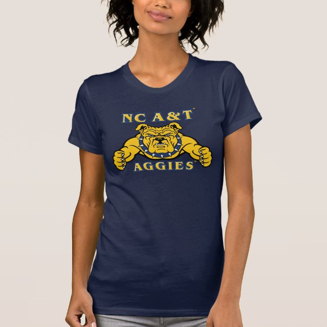 Camiseta Agencias de A&T de CN | Bulldog Aggie (Anverso)