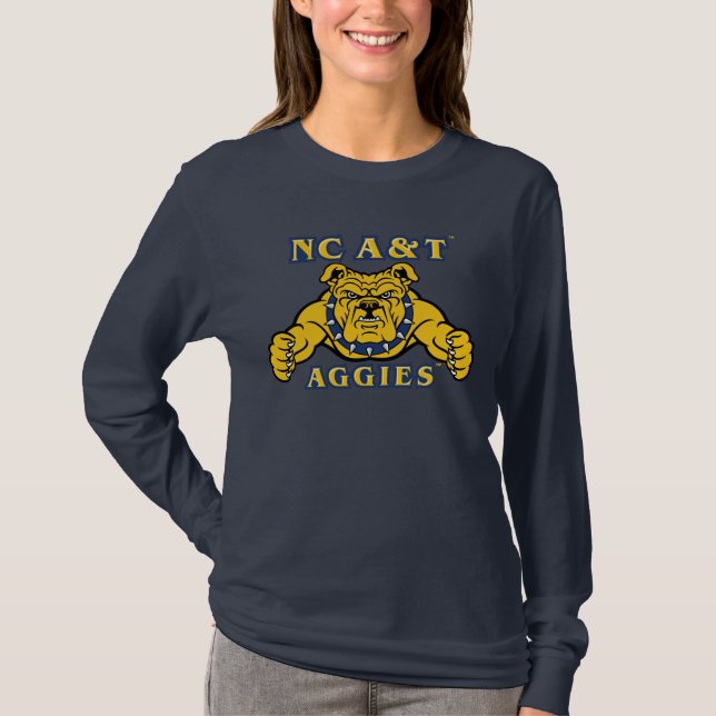 Camiseta Agencias de A&T de CN | Bulldog Aggie (Anverso)