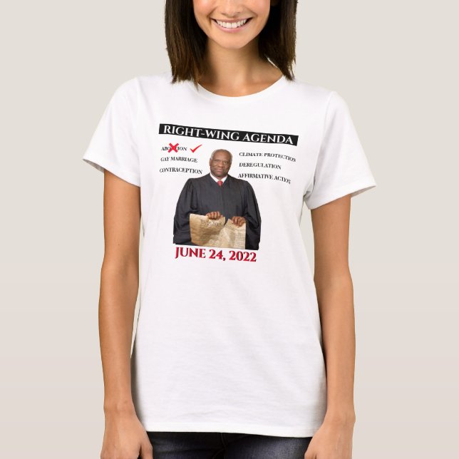 CAMISETA AGENDA DE DERECHA (Anverso)