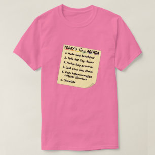 Camiseta Agenda gay (LGBT, lesbianas gays, bisexuales y tra