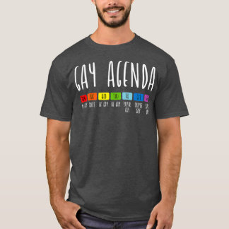 Camiseta Agenda gay orgullo LGBT Tacos Lover Funny LGBTQ
