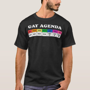 Camiseta Agenda gay Regalos del Orgullo LGBT Accesorios LGB