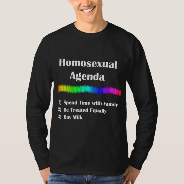 Camiseta Agenda homosexual (Anverso)