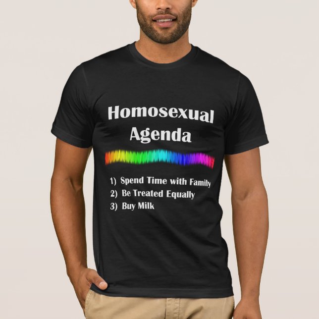 Camiseta Agenda homosexual (Anverso)