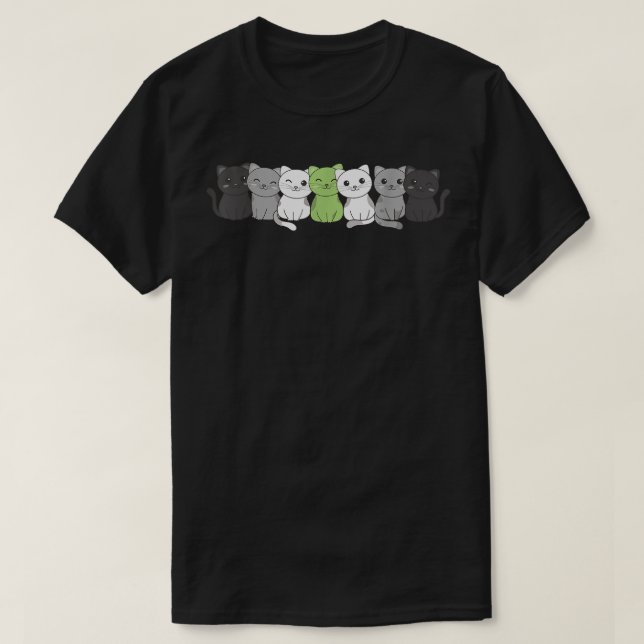 Camiseta Agender Flag Non Binary Pride LGBTQ Cats cute agen (Diseño del anverso)