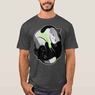 Camiseta Agender Yin Yang Cat