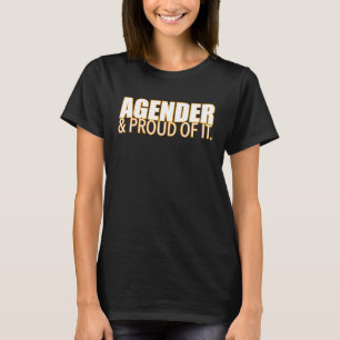 Camiseta Agénero y Orgulloso De Su Identidad De Género