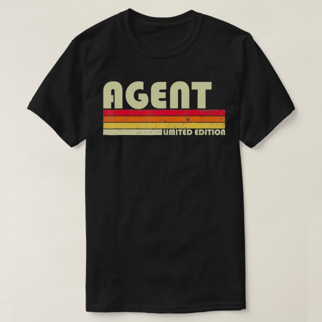 Camiseta AGENT Funny Job Title Profesora Cumpleaños Trabaja (Diseño del anverso)