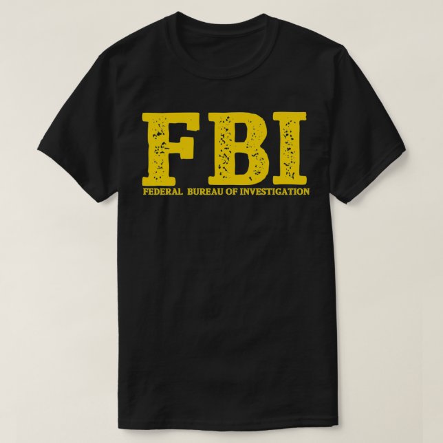 Camiseta Agente Costume Oficina Federal de Investigación (Diseño del anverso)