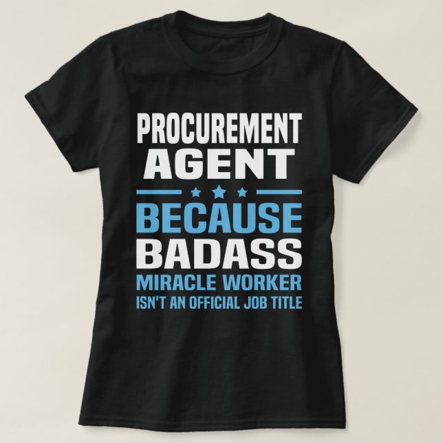 Camiseta Agente de compras (Diseño del anverso)