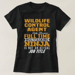 Camiseta Agente de control de vida silvestre