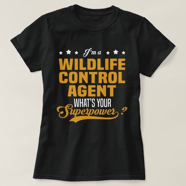 Camiseta Agente de control de vida silvestre (Diseño del anverso)