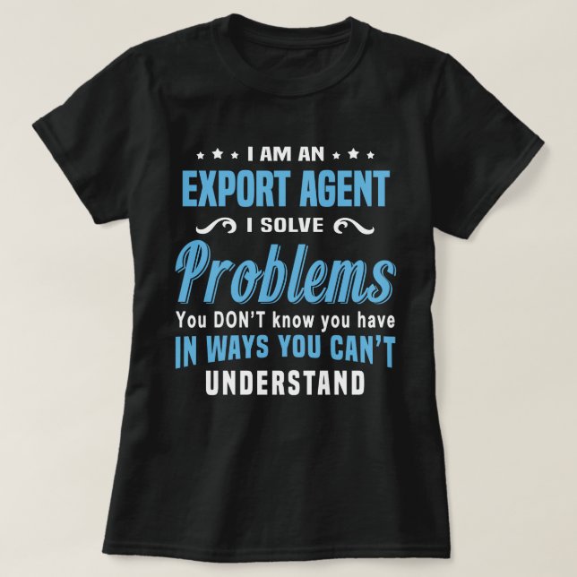 Camiseta Agente de exportación (Diseño del anverso)