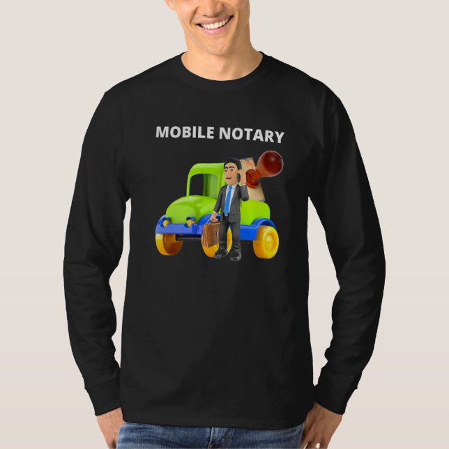 Camiseta Agente de firma del Notario Público Móvil (Anverso)