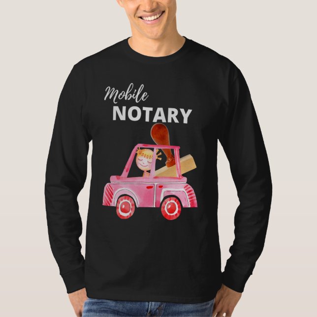 Camiseta Agente de firma del Notario Público Móvil (Anverso)