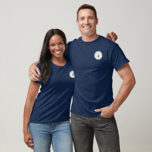 Camiseta Agente de firma notario público móvil legal navy g