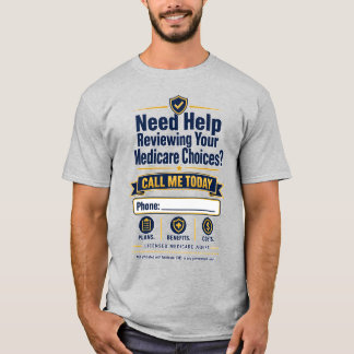 Camiseta Agente de Medicare Llámame | Número de Te