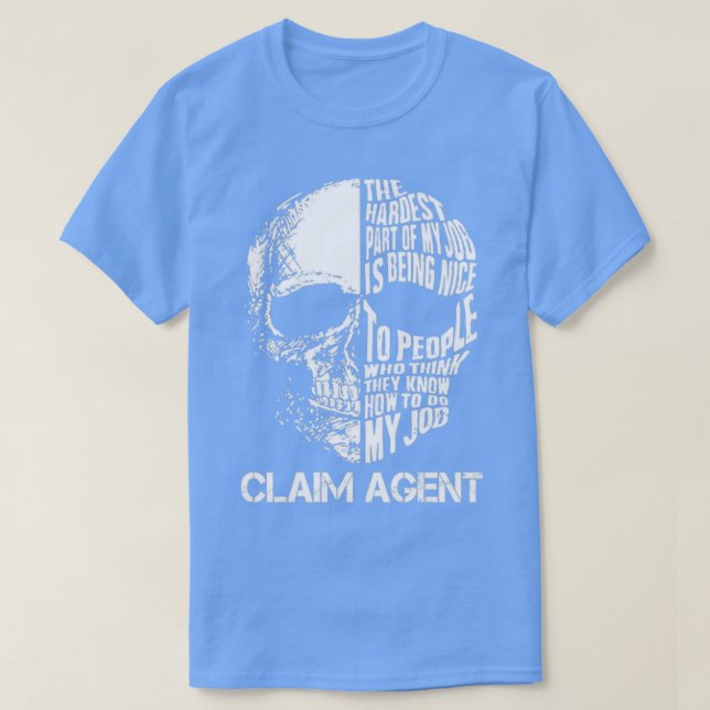 Camiseta Agente de reclamaciones (Diseño del anverso)