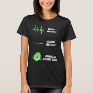 Camiseta Agente de seguro de trabajador con licencia