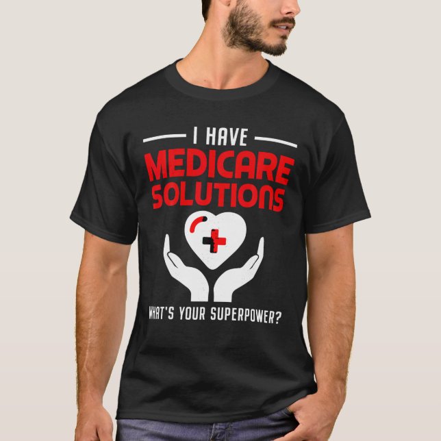 Camiseta Agente de seguro médico Funcionario de Medicare (Anverso)