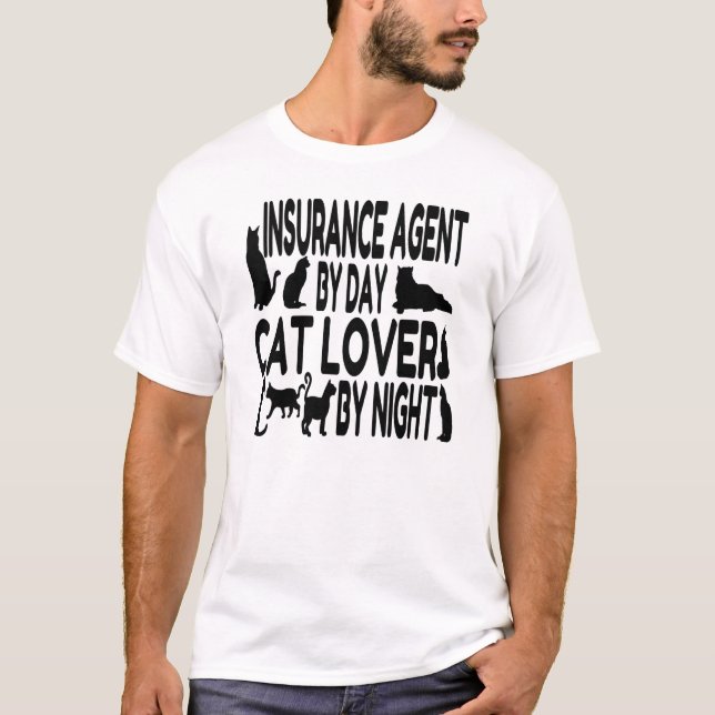 Camiseta Agente de seguros de Cat Lover (Anverso)