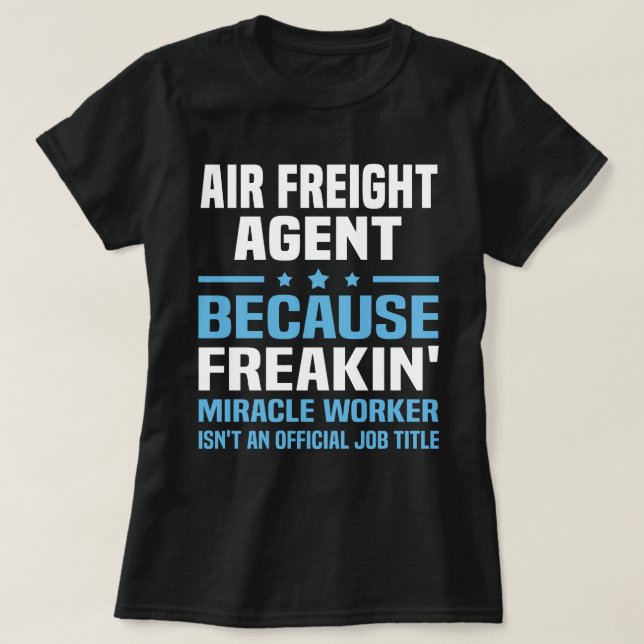 Camiseta Agente de transporte aéreo (Diseño del anverso)