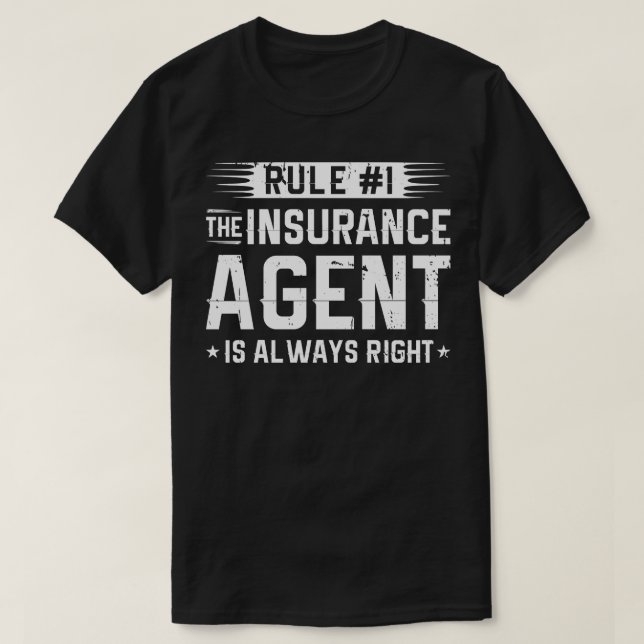Camiseta Agente de ventas de seguros 1 (Diseño del anverso)