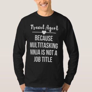 Camiseta Agente de viajes diciendo