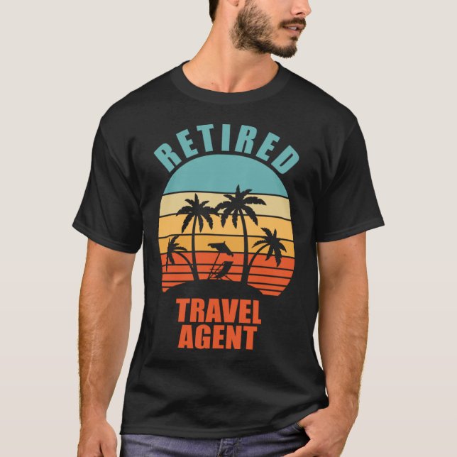 Camiseta Agente de viajes jubilado Feliz Jubilación (Anverso)