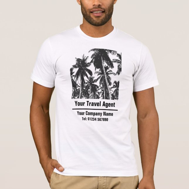 Camiseta Agente de viajes o Consultor de viajes, empresa de (Anverso)