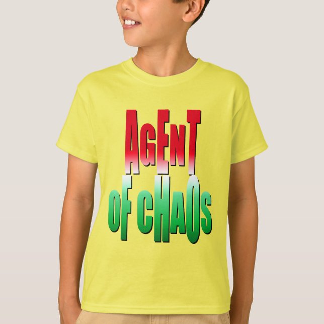 Camiseta Agente del caos (Anverso)