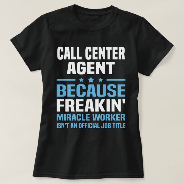 Camiseta Agente del centro de llamadas (Diseño del anverso)