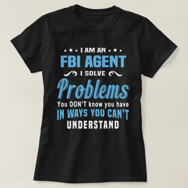 Camiseta Agente del FBI (Diseño del anverso)