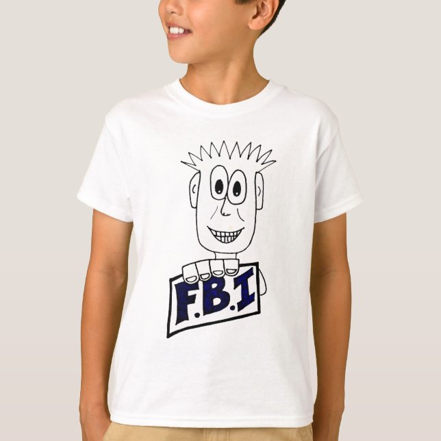 Camiseta Agente del FBI del dibujo animado (Anverso)