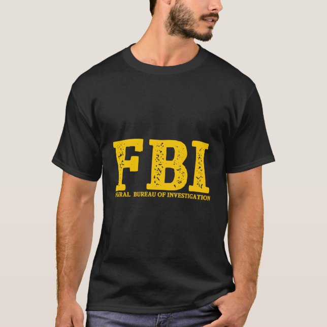 Camiseta Agente Fbi Oficina Federal De Investigación (Anverso)