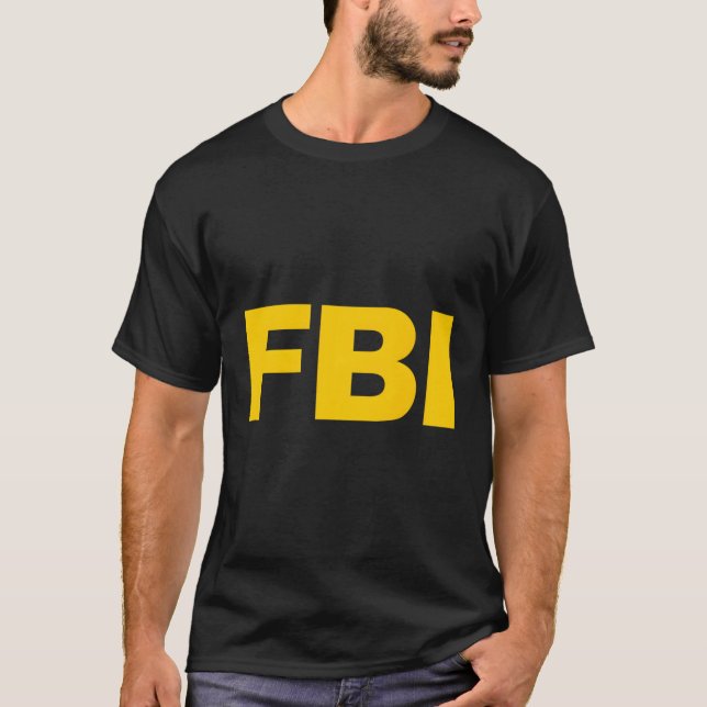 Camiseta Agente Federal Oficial Fbi Blue Small (Anverso)
