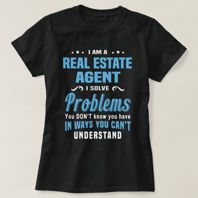 Camiseta Agente inmobiliario (Diseño del anverso)