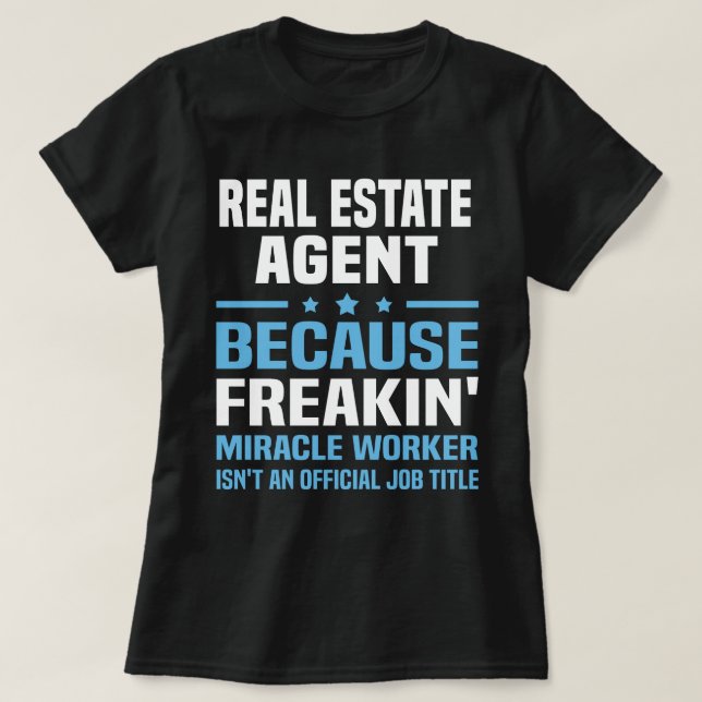 Camiseta Agente inmobiliario (Diseño del anverso)