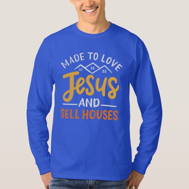 Camiseta Agente inmobiliario Christian Realtor Novedad (Anverso)